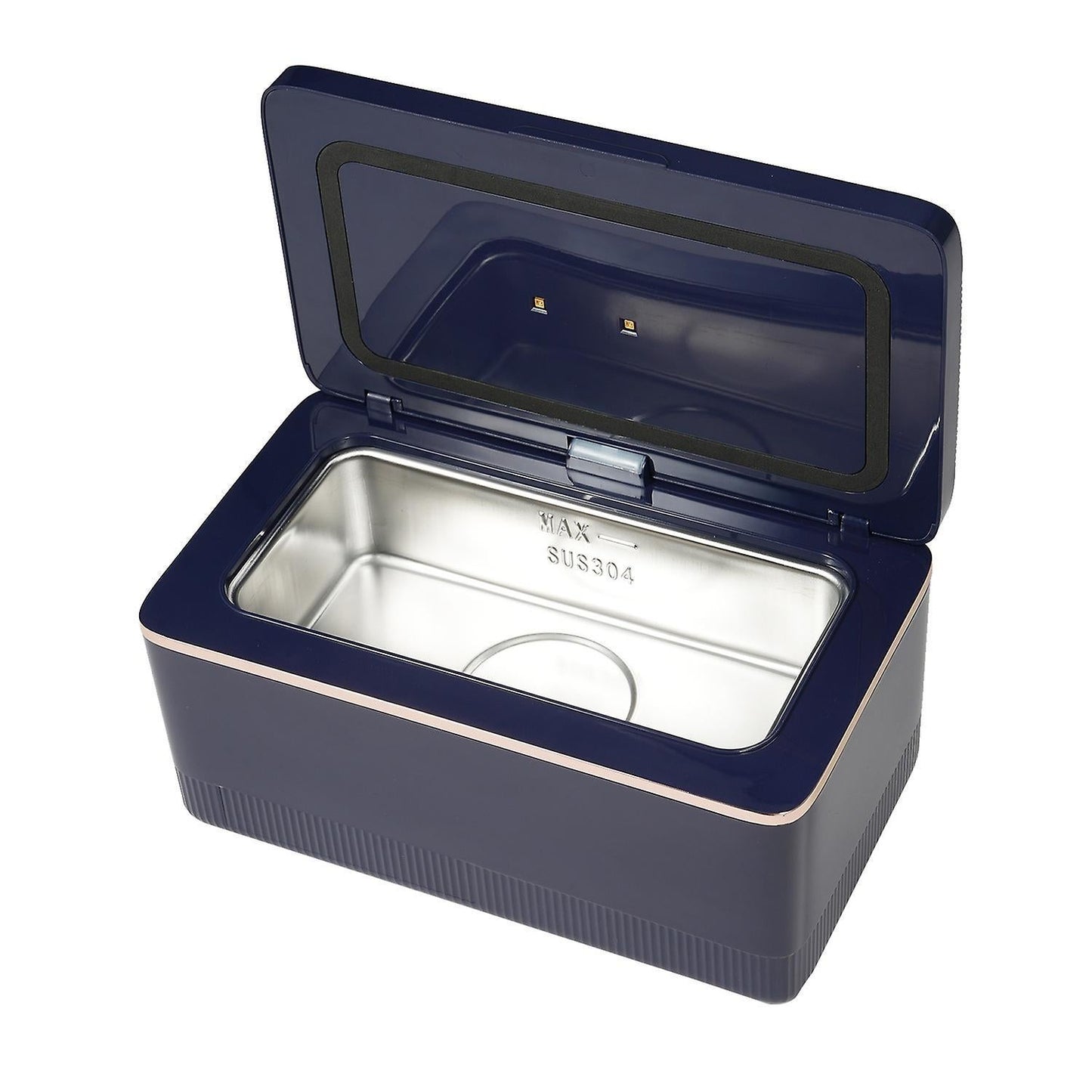 600ml Ultrasonic Jewelry Cleaner with UV Function, 43kHz Portable Machine