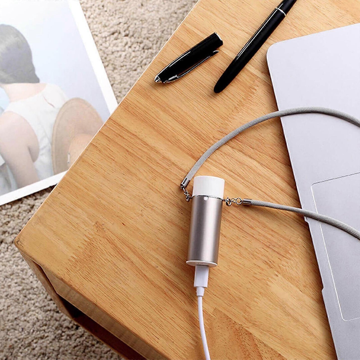 Air Purifier Necklace Rechargeable Personal Mini Wearable Travel Ionizer No Static