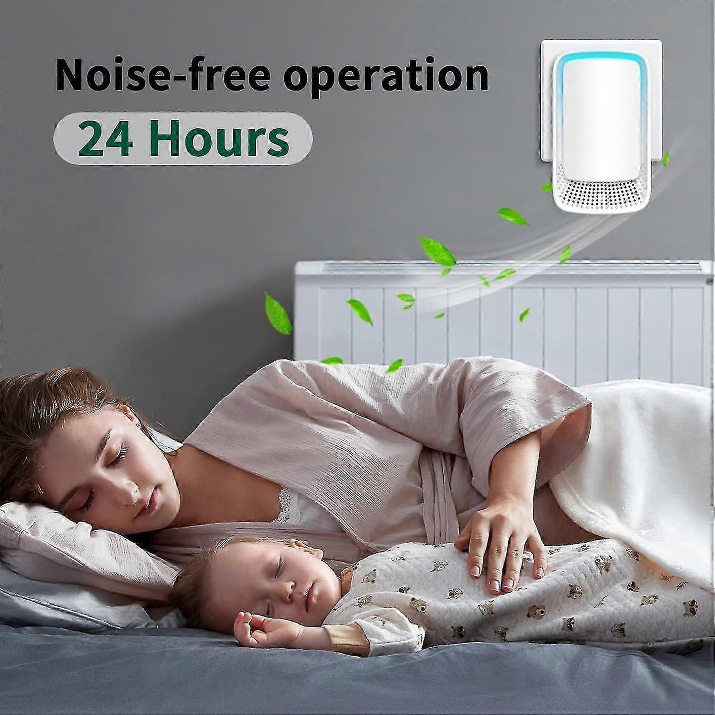 Plug-in Negative Ion Mini Air Purifier for Bedroom & Home Odor & Smoke Removal