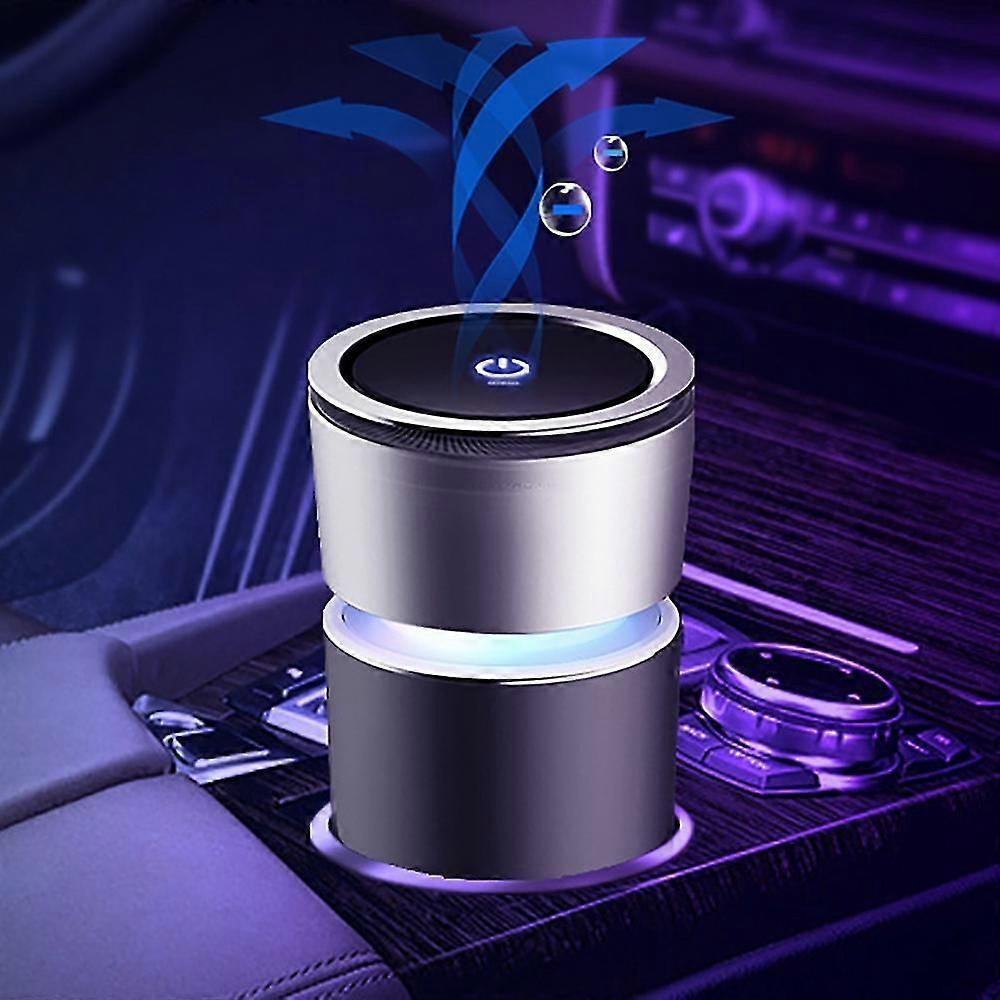 Portable Car Air Purifier Ionizer for Dust, Odor & Smoke Removal
