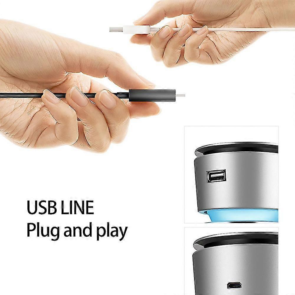Portable Car Air Purifier Ionizer for Dust, Odor & Smoke Removal