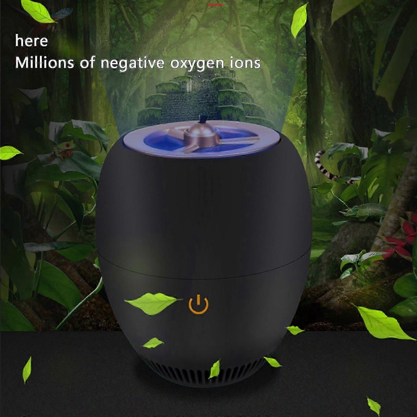 Car Air Purifier USB Ionic Deodorizer - Removes Smoke, Pet & Food Odor