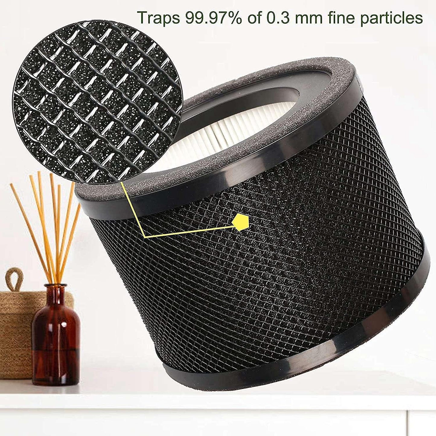 HEPA Filter for AP001/VAEE014 Air Purifier with Activated Carbon Filter