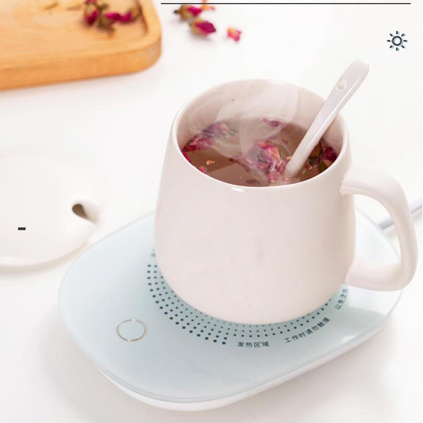 Coffee Mug Warmer with Mug & Auto Shut Off, Desk Gift Box Set
