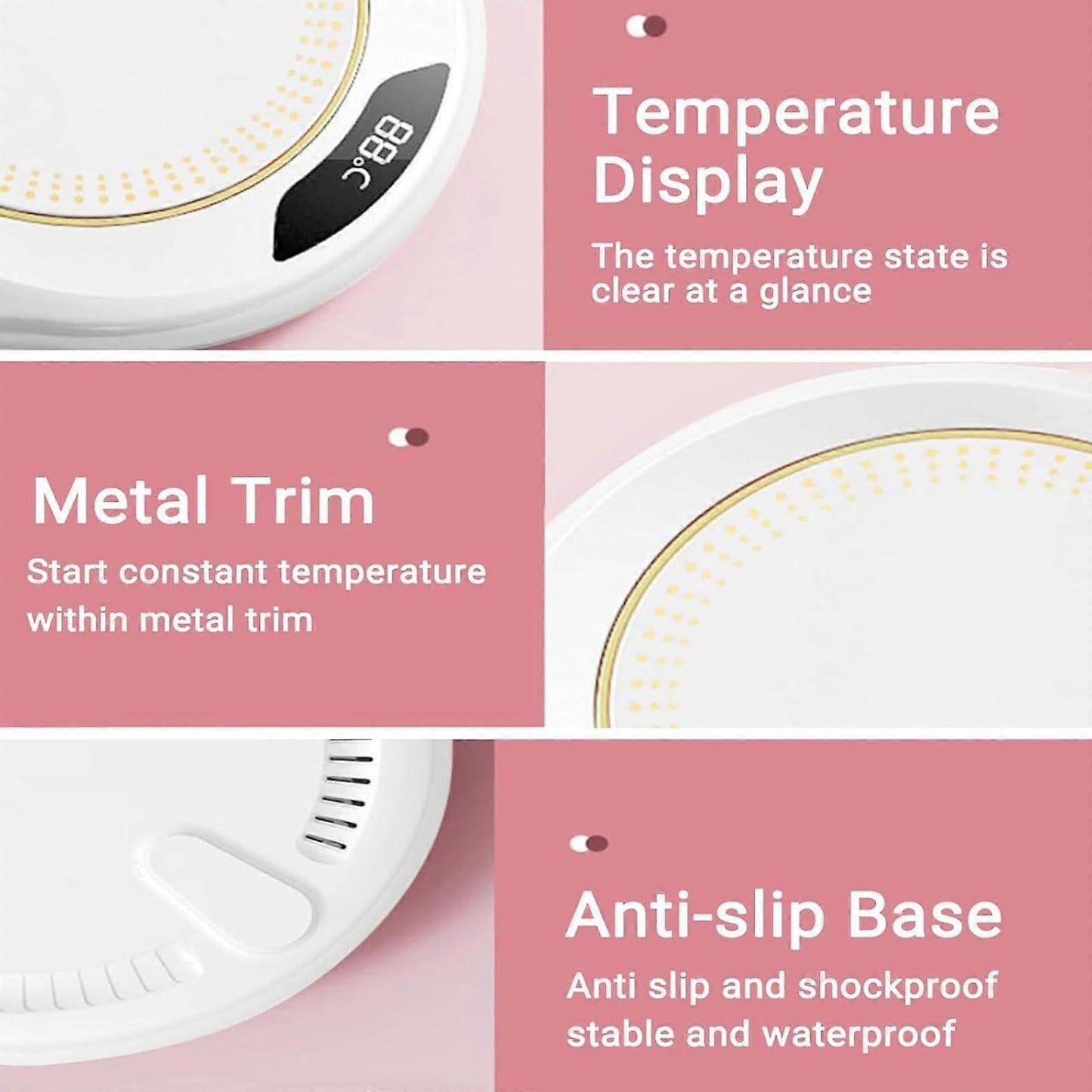 Coffee Mug Warmer with Auto Shut Off, 3 Temp Settings
