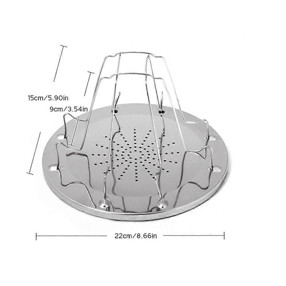 Folding Stainless Steel Camping Toaster Tray, 4 Slice