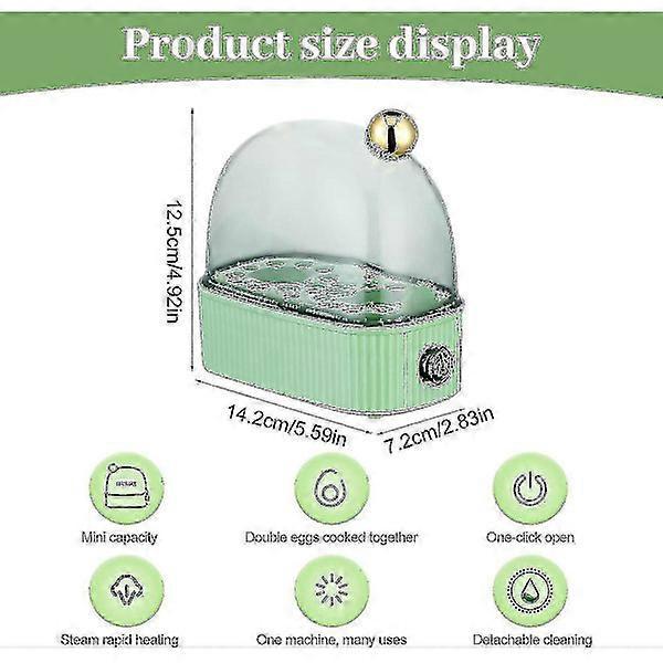 2-Egg Compact Electric Egg Cooker for All Cooking Styles