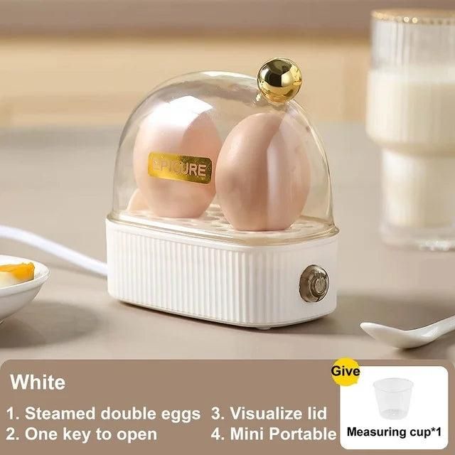 2-Egg Electric Egg Steamer, Compact Size for Home Use