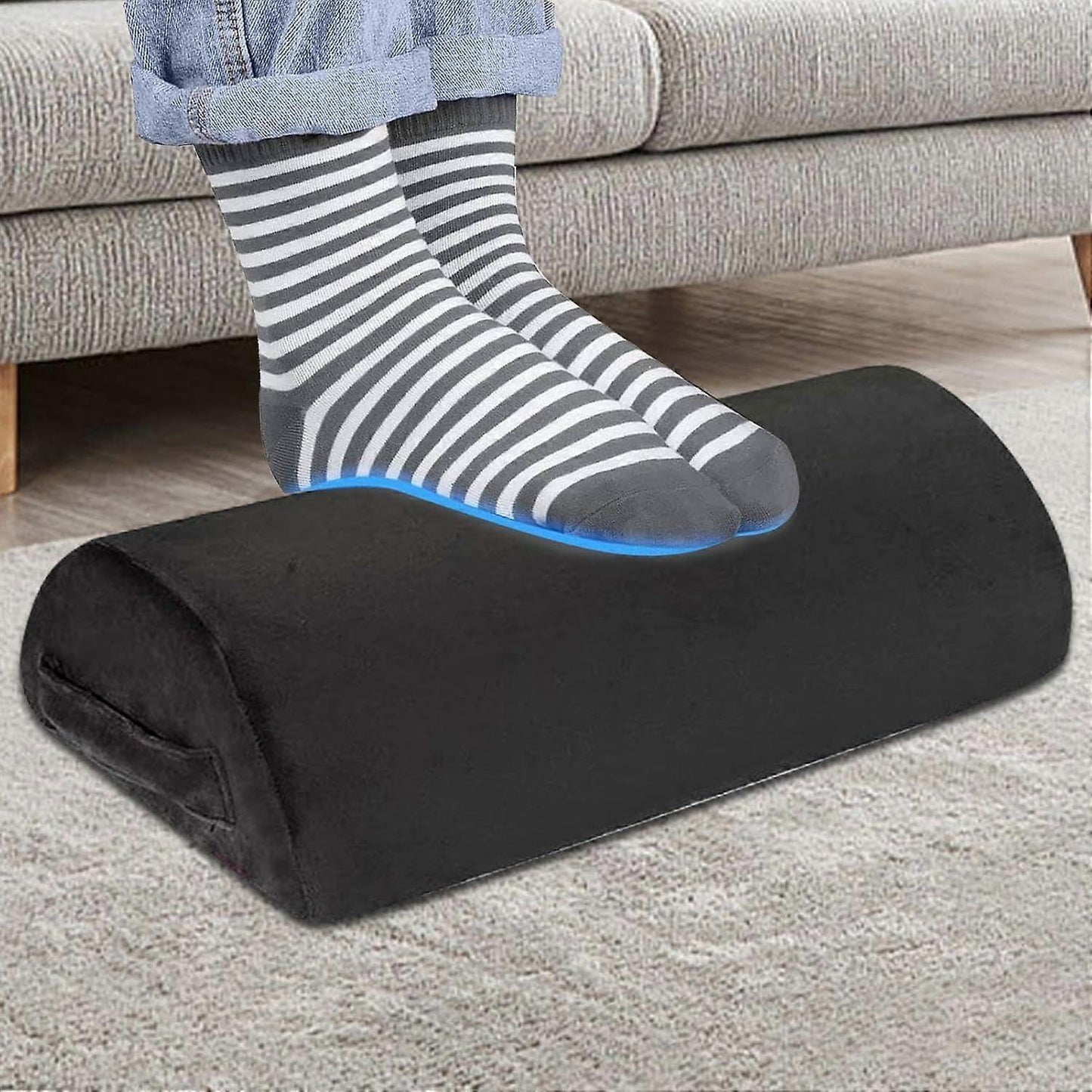 Ergonomic Foam Foot Rest Pillow, Soft Desk Leg Support