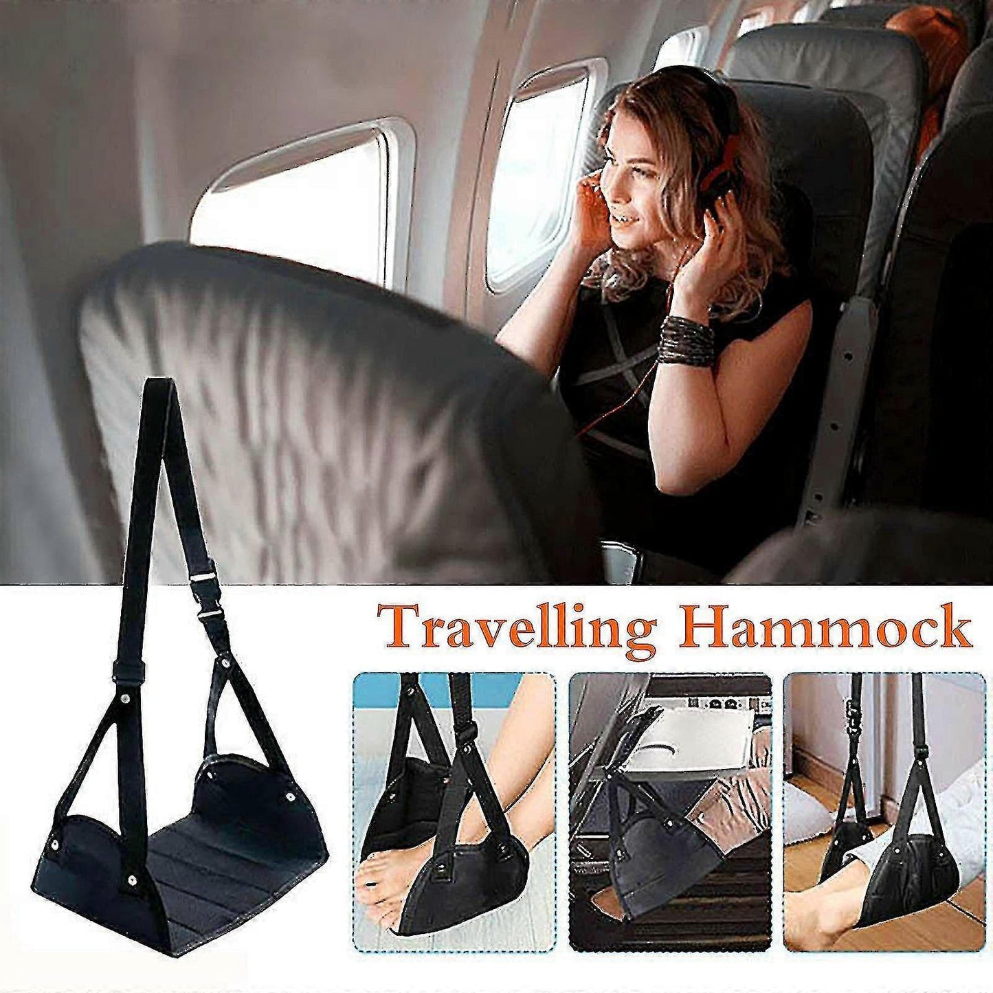 Outdoor & Airplane Travel Foot Rest Bed, High Iron Foot Board