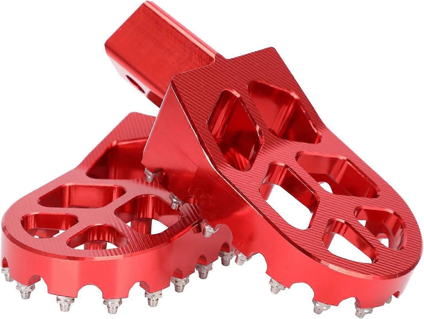 Red Motorcycle Foot Rests for Dirt Bike