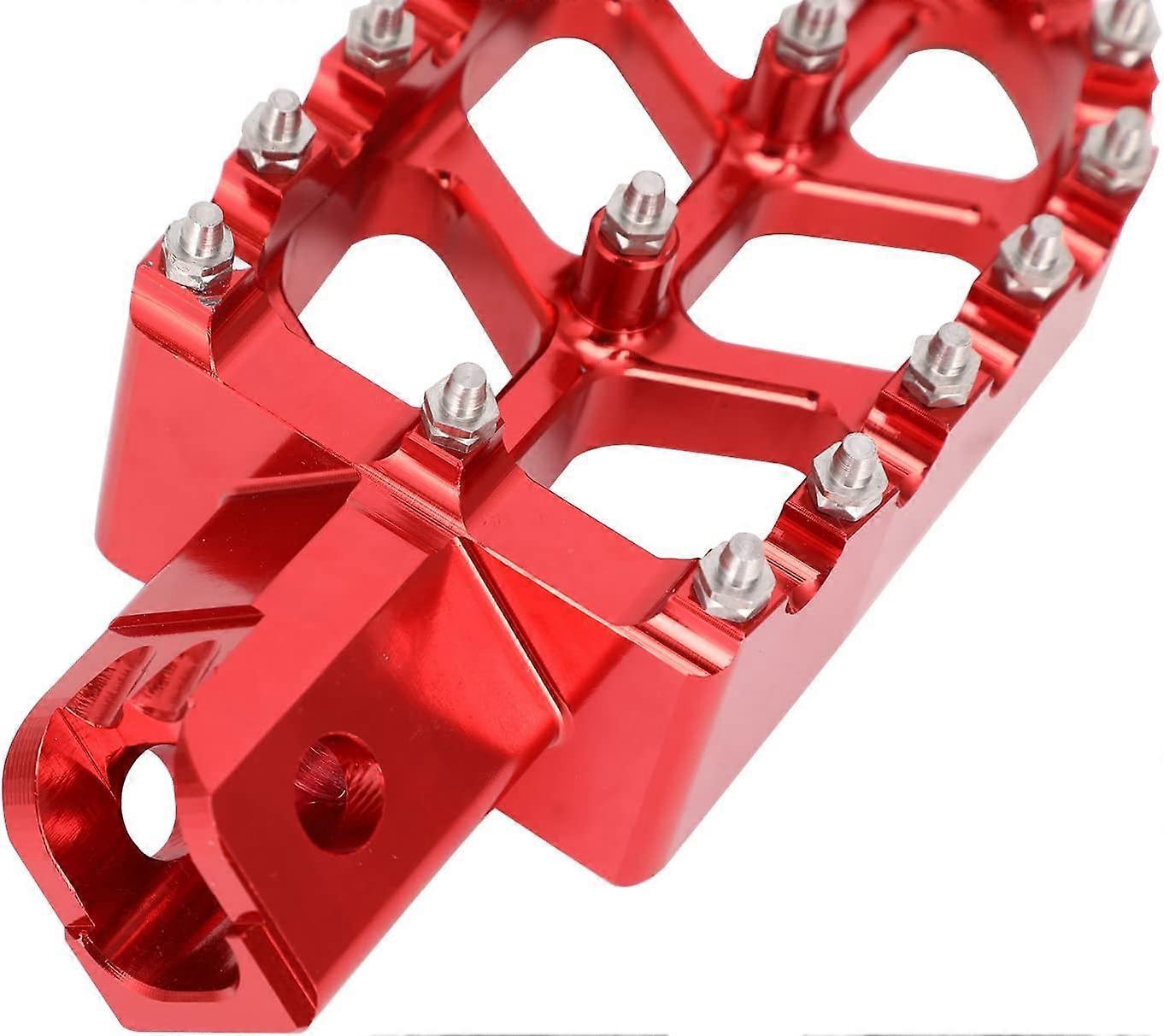 Red Motorcycle Foot Rests for Dirt Bike