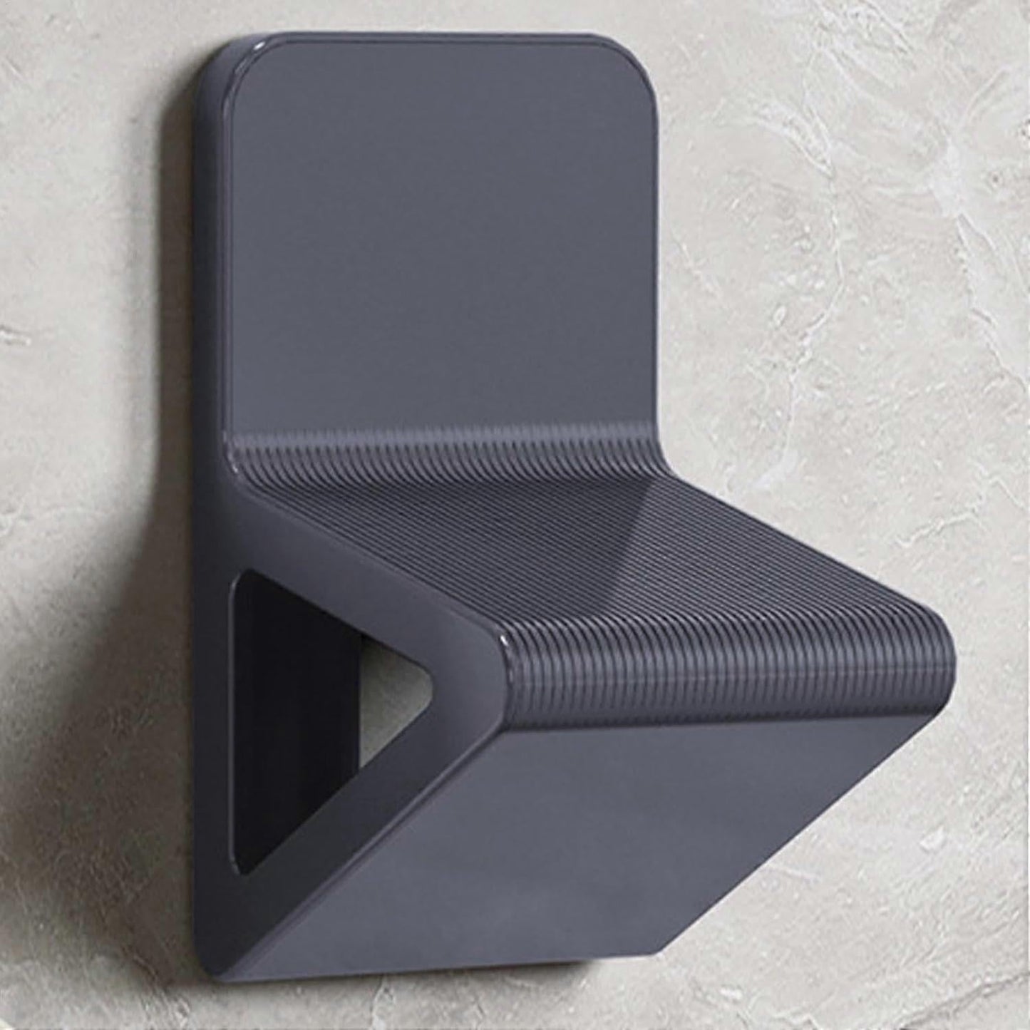 Black Shower Foot Rest, No Drill, for Shaving
