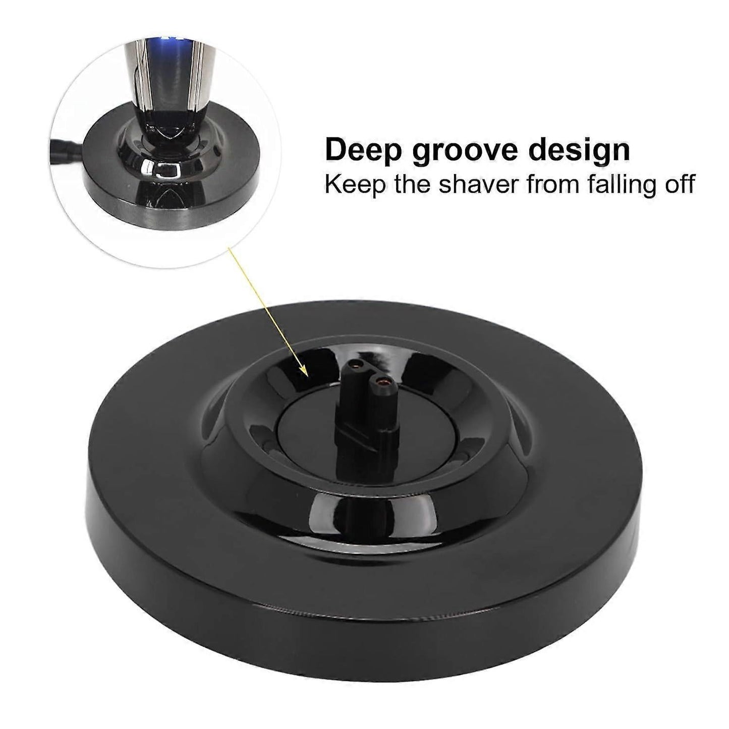Universal Electric Shaver Charging Station, Black