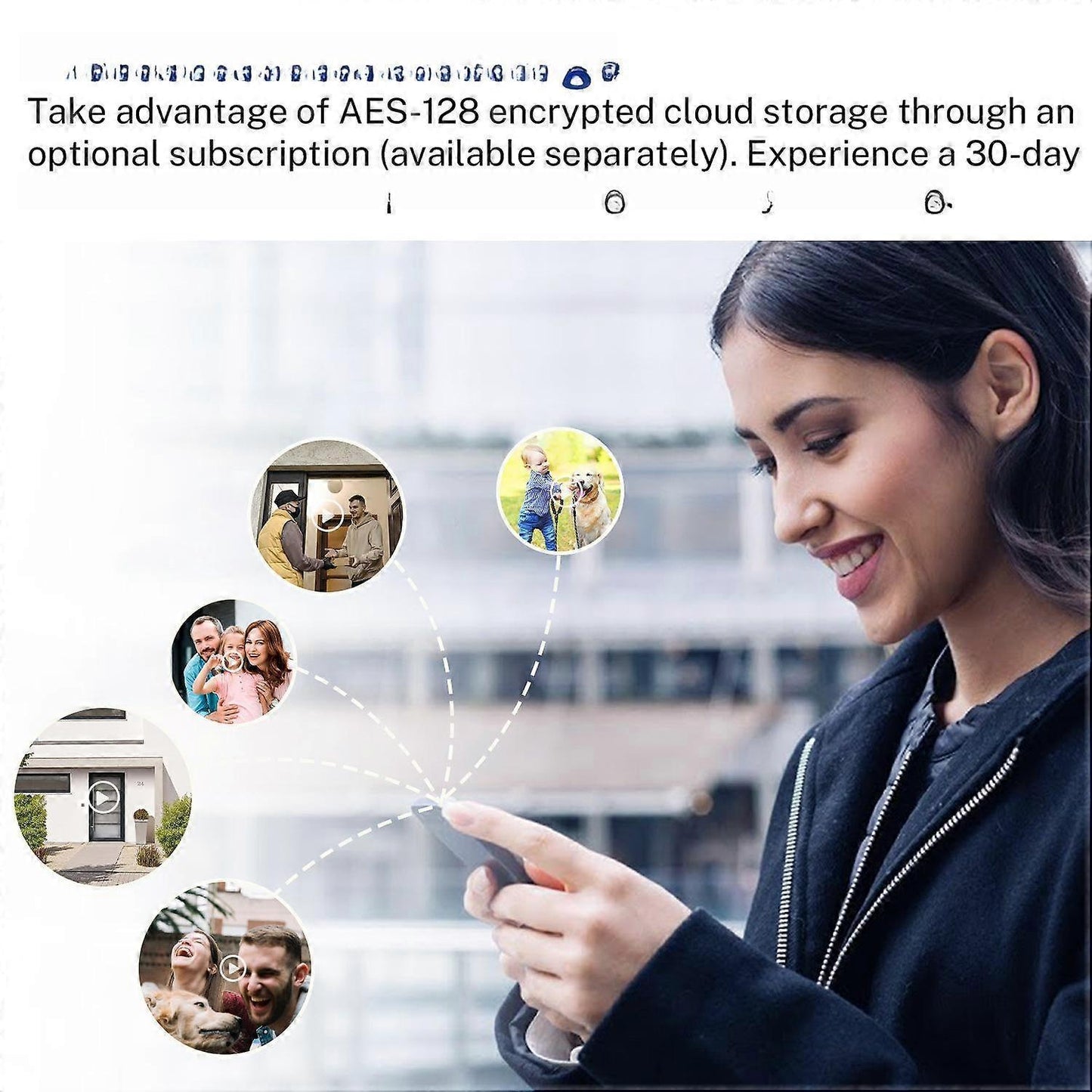 Smart Wireless Video Doorbell, HD Night Vision, Intercom Security