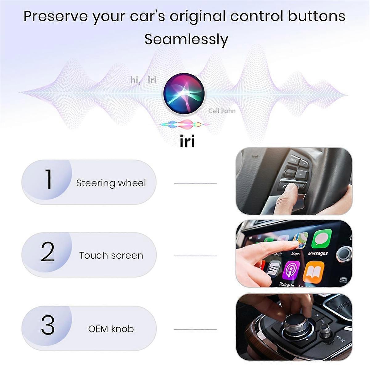 Wireless CarPlay Adapter, Wired to Wireless CarPlay Converter with USB Cable