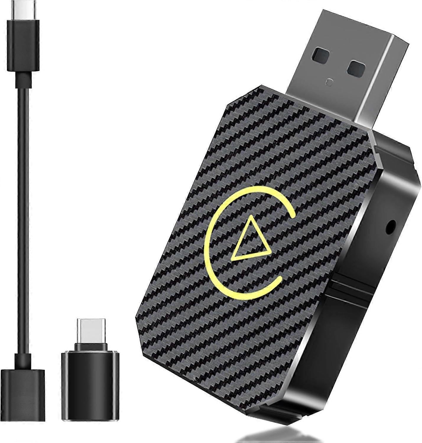 Wireless CarPlay Adapter, Convert Wired CarPlay to Wireless Plug & Play Dongle