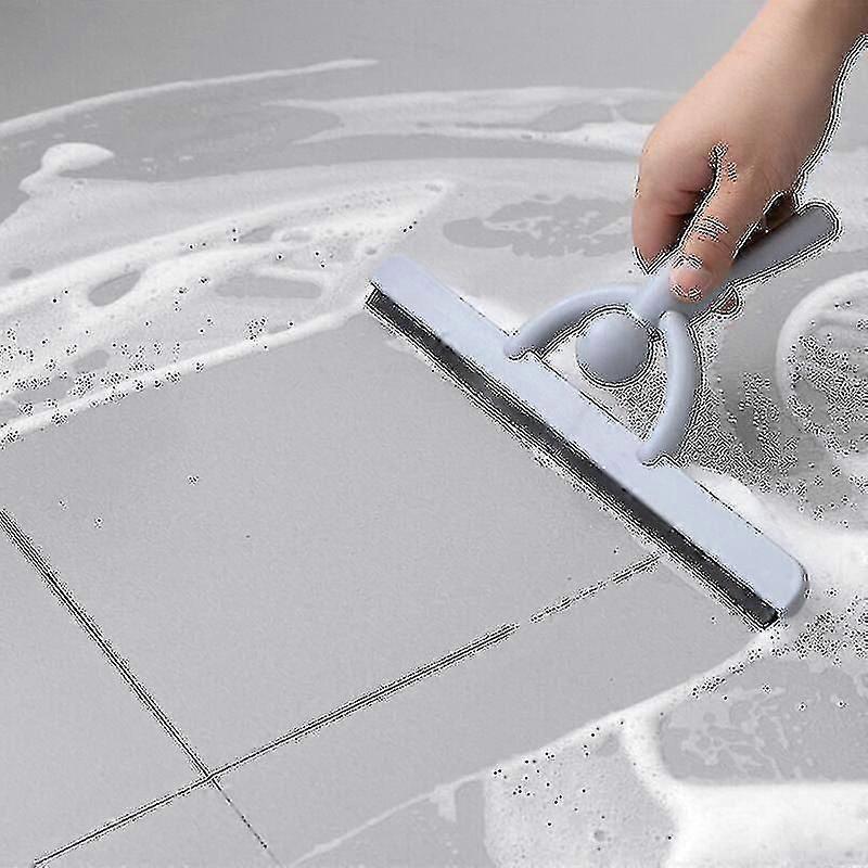 Gray Shower Squeegee, Multi-Purpose Glass Cleaner