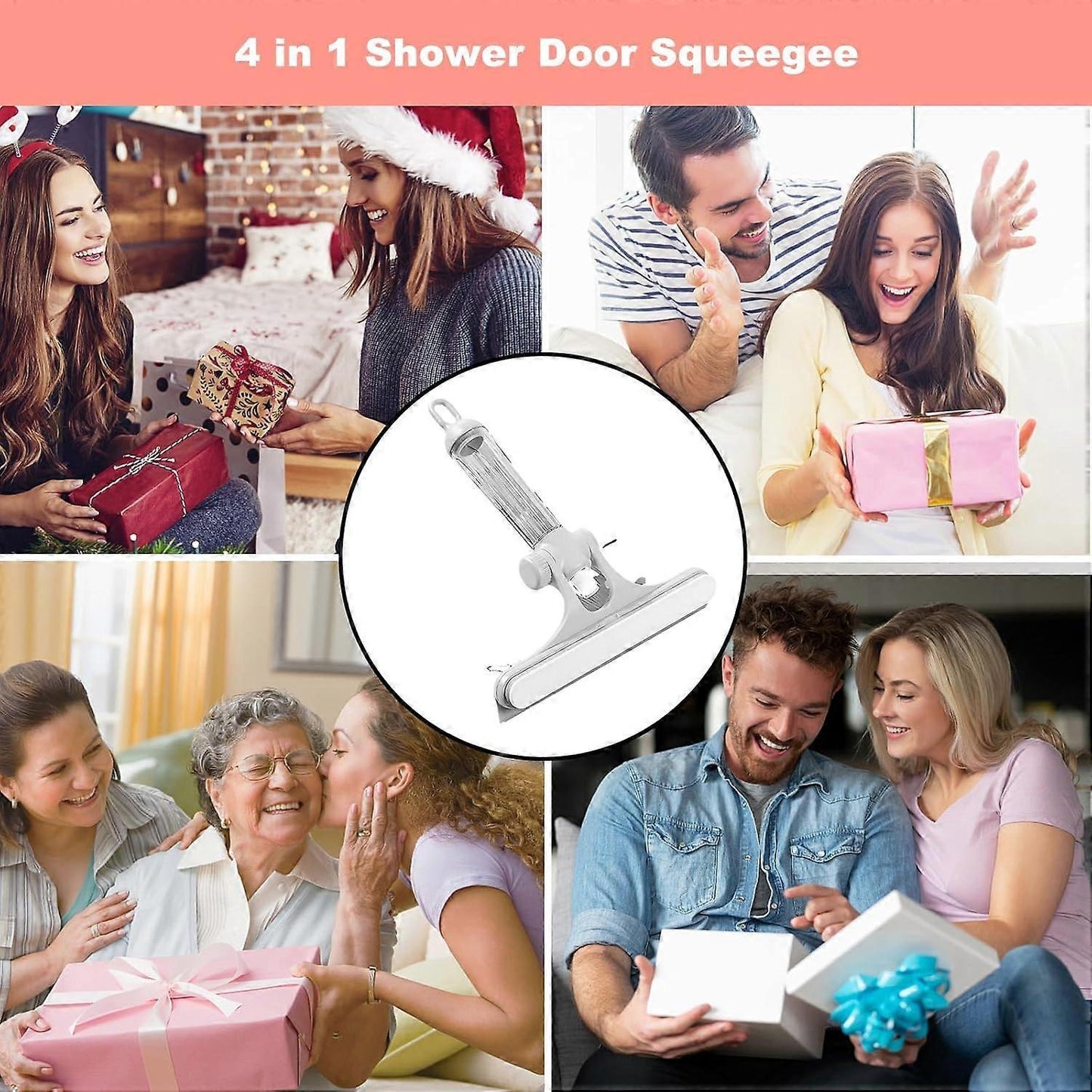 Shower & Window Glass Squeegee, Household Bathroom Water Cleaner