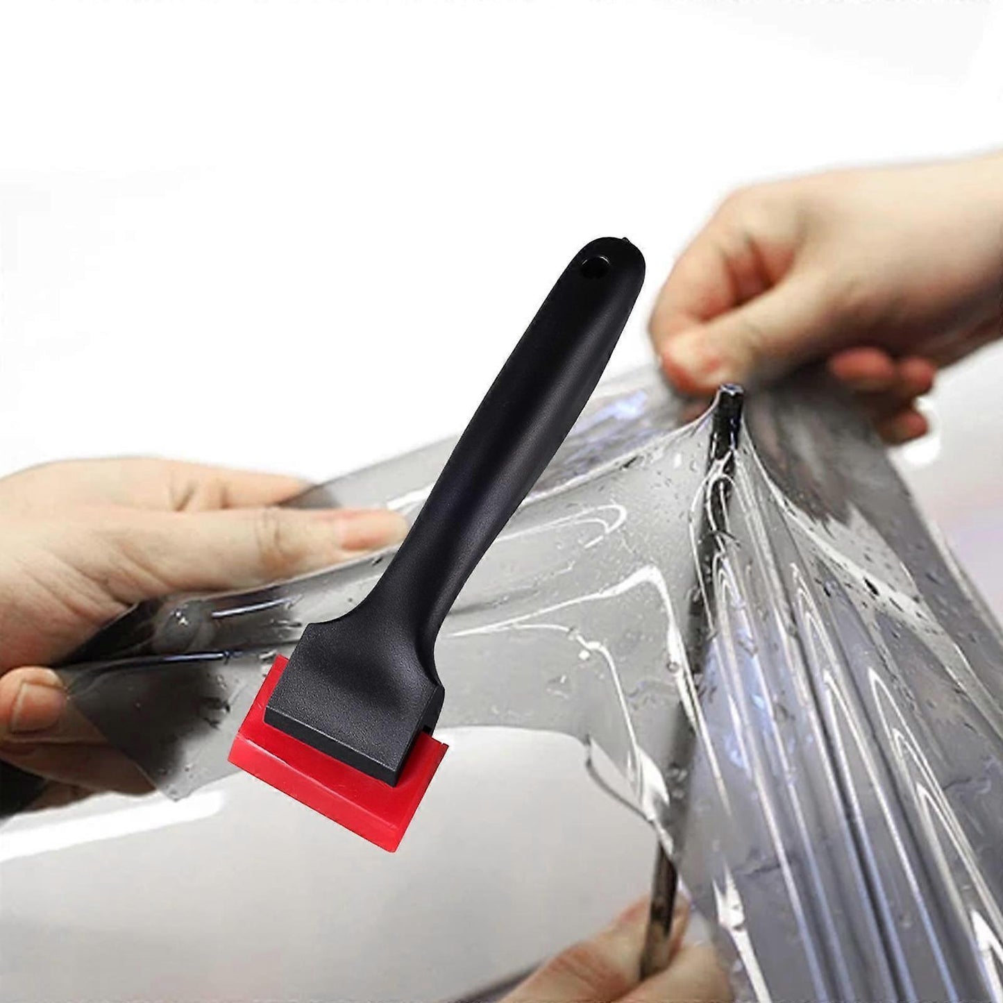 Small Glass Squeegee with Handle for Mirrors & Bathroom Doors