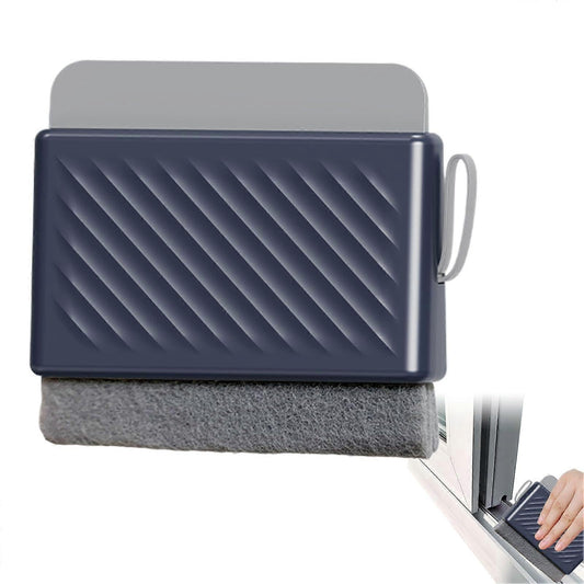 Multifunctional Window & Shower Squeegee with Grout Brush, Blue
