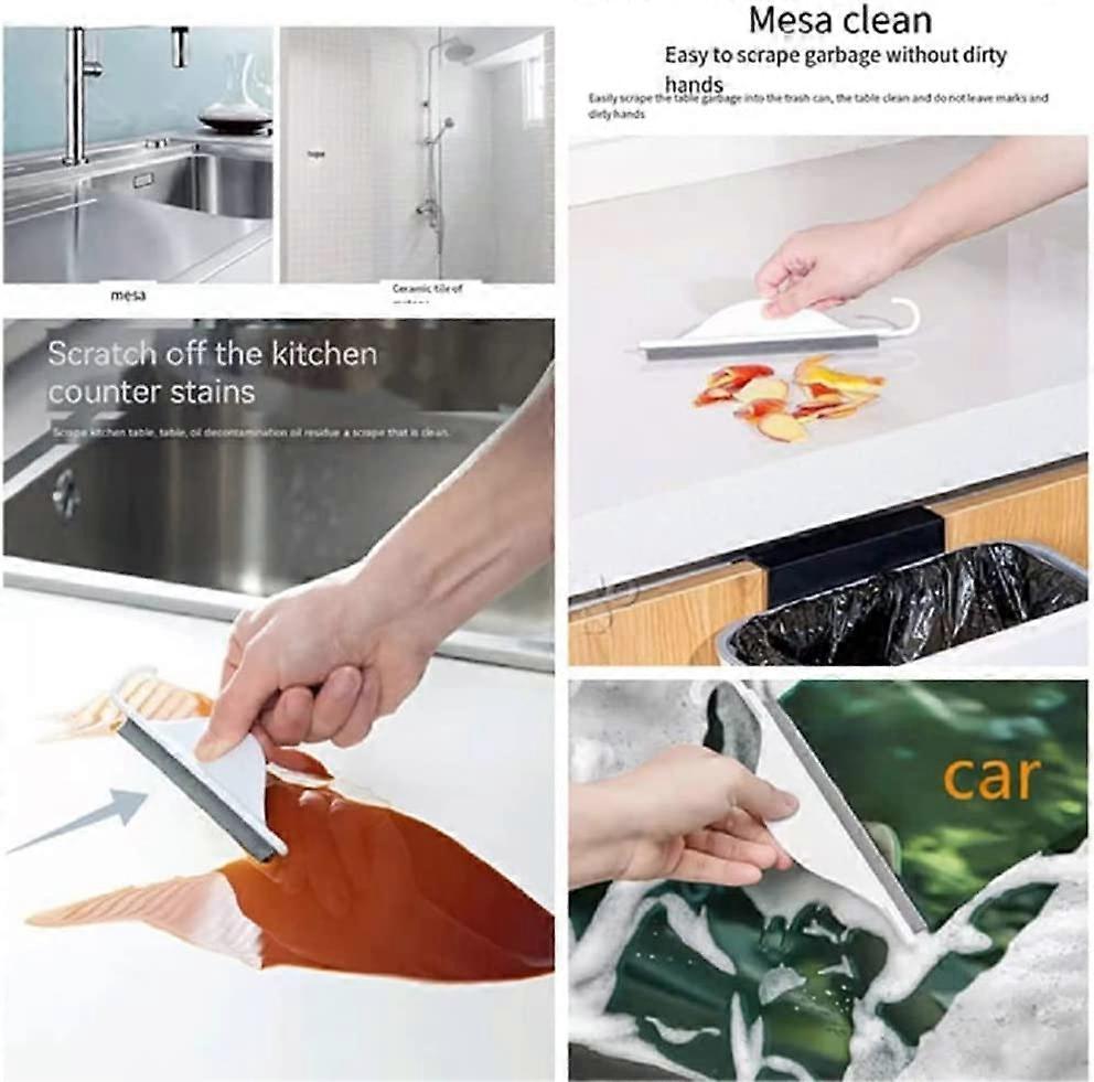 3pcs Silicone Shower Squeegee Set, Glass & Mirror Bathroom Cleaners