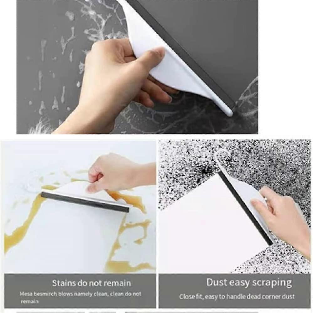 3pcs Silicone Shower Squeegee Set, Glass & Mirror Bathroom Cleaners