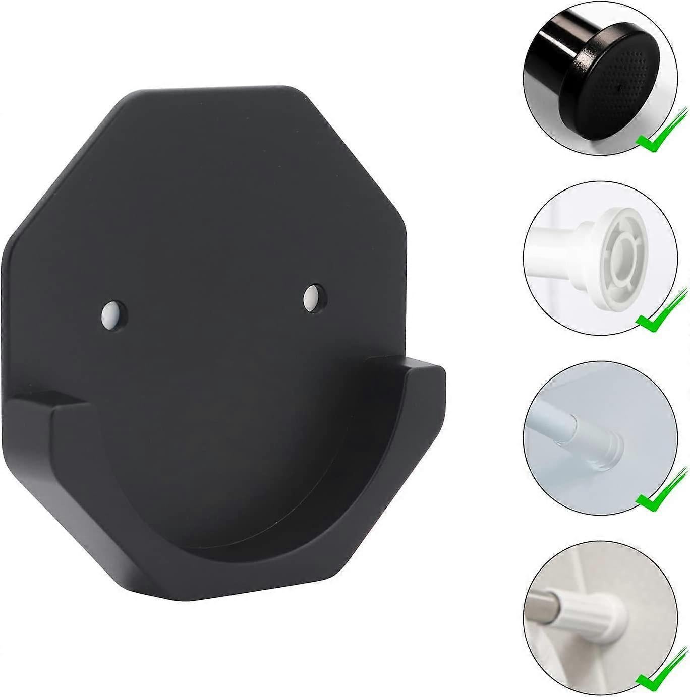 2pcs Curtain Rod Holders, No-Drill Hooks for Curtain Rods