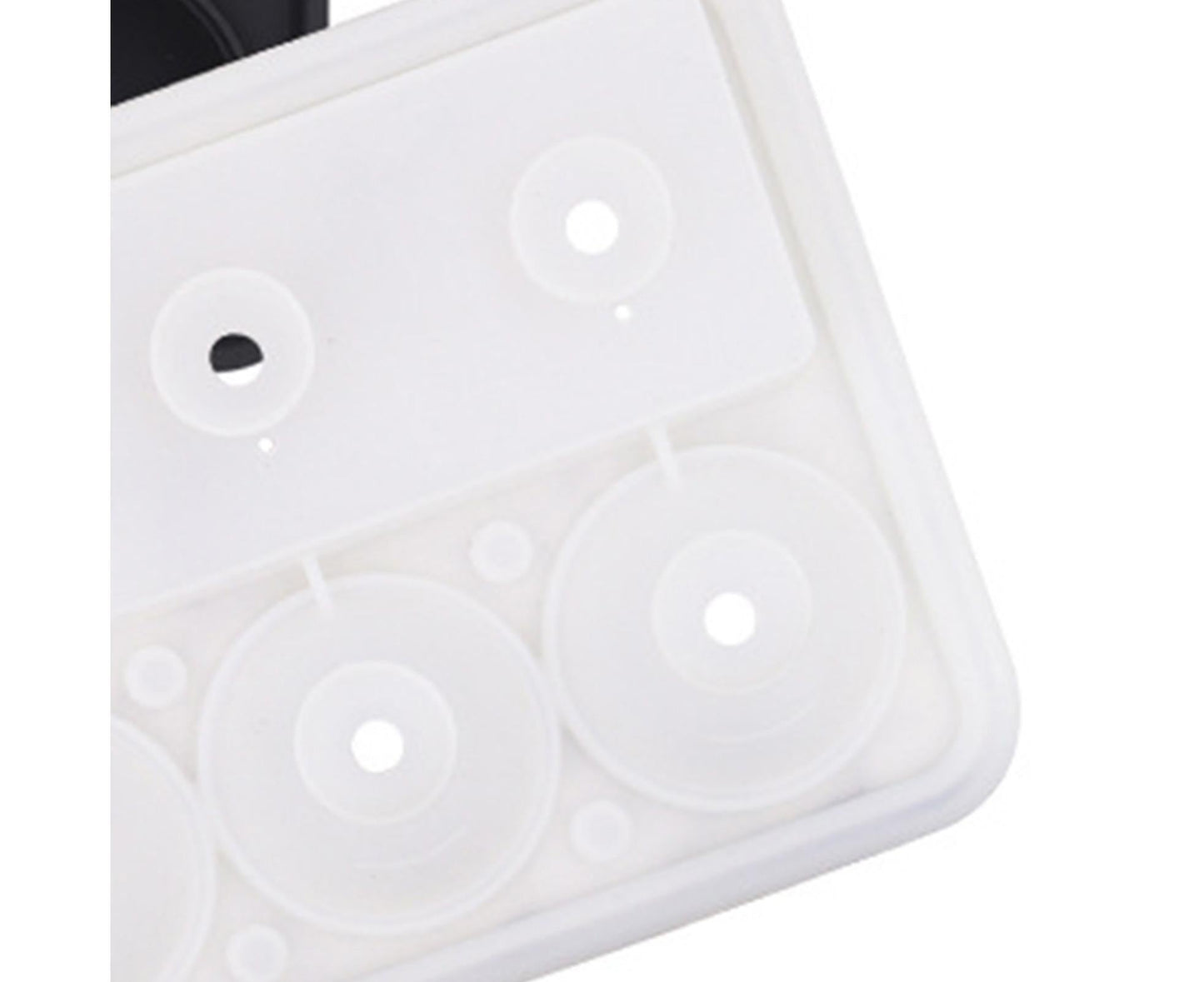 Ice Cube Mold Food Grade Quick Release Silicone Funnel Design Ice Ball Mold for Whiskey-Black