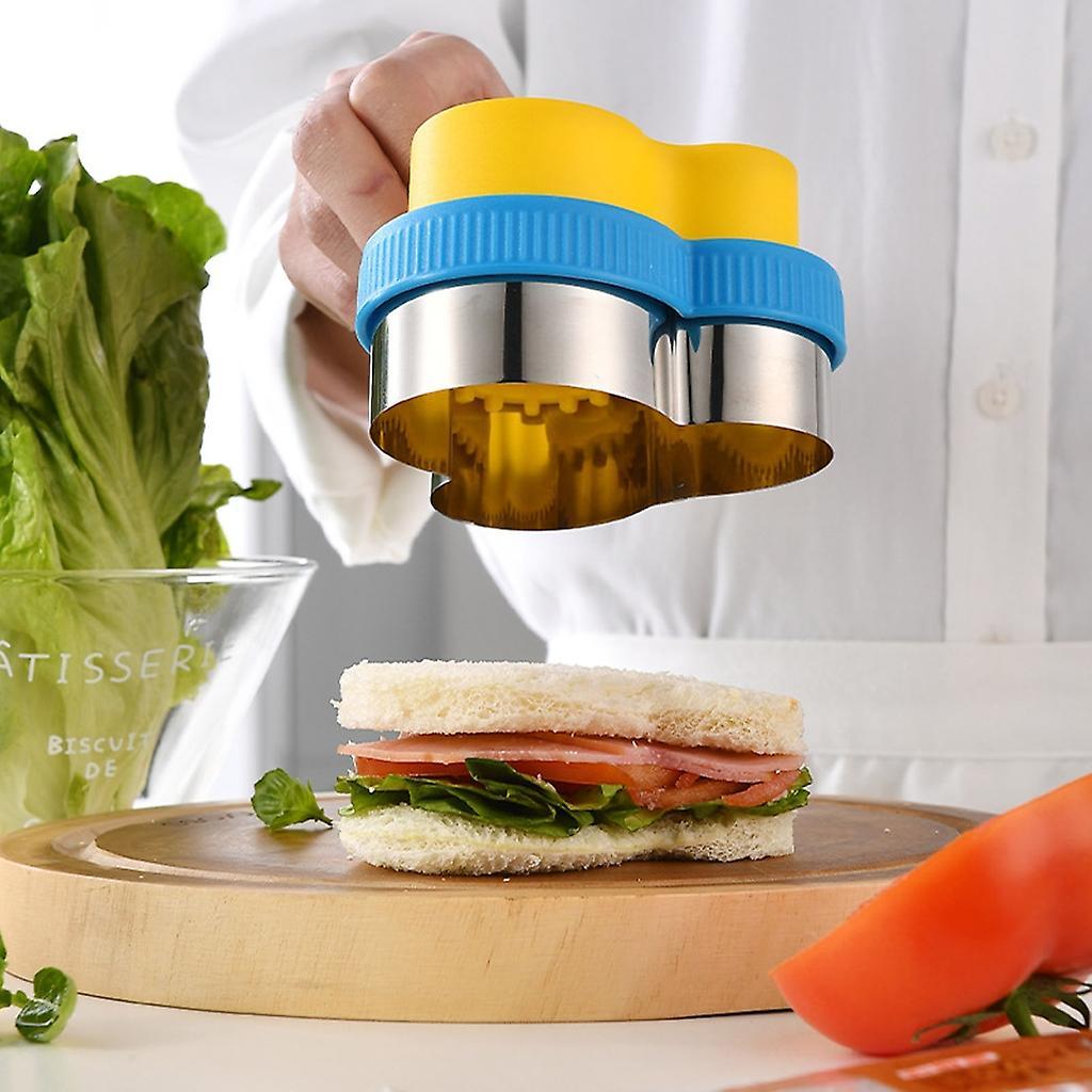 Plastic Sandwich Maker Bread Moulds Lunch Sandwich Cutters