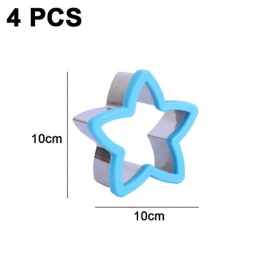 4pcs Sandwich Cutter and Sealer Set Bread Pancake Cookie Cutters