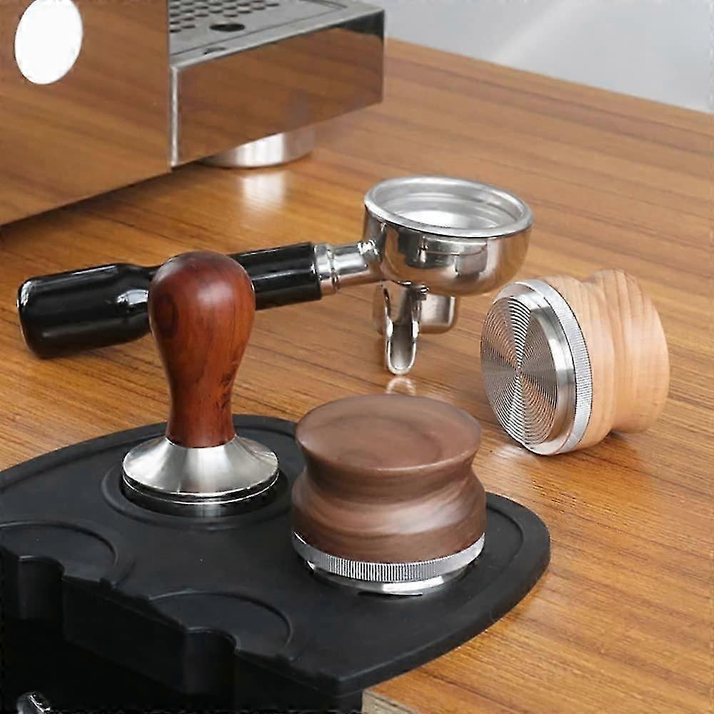 58.35mm Espresso Coffee Distributor Tamper with Four Inclined Slopes Base