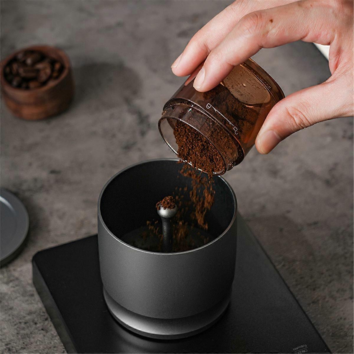 58mm Coffee Dosing Cup Aluminum Alloy Espresso Funnel Silver Barista Tool
