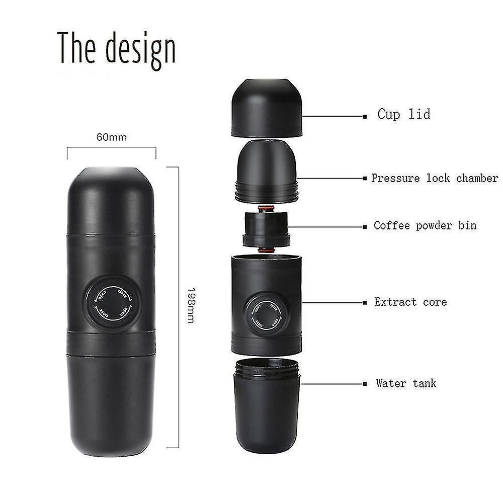 Portable Manual Coffee Maker 70ml Mini Ground Espresso Coffee Maker