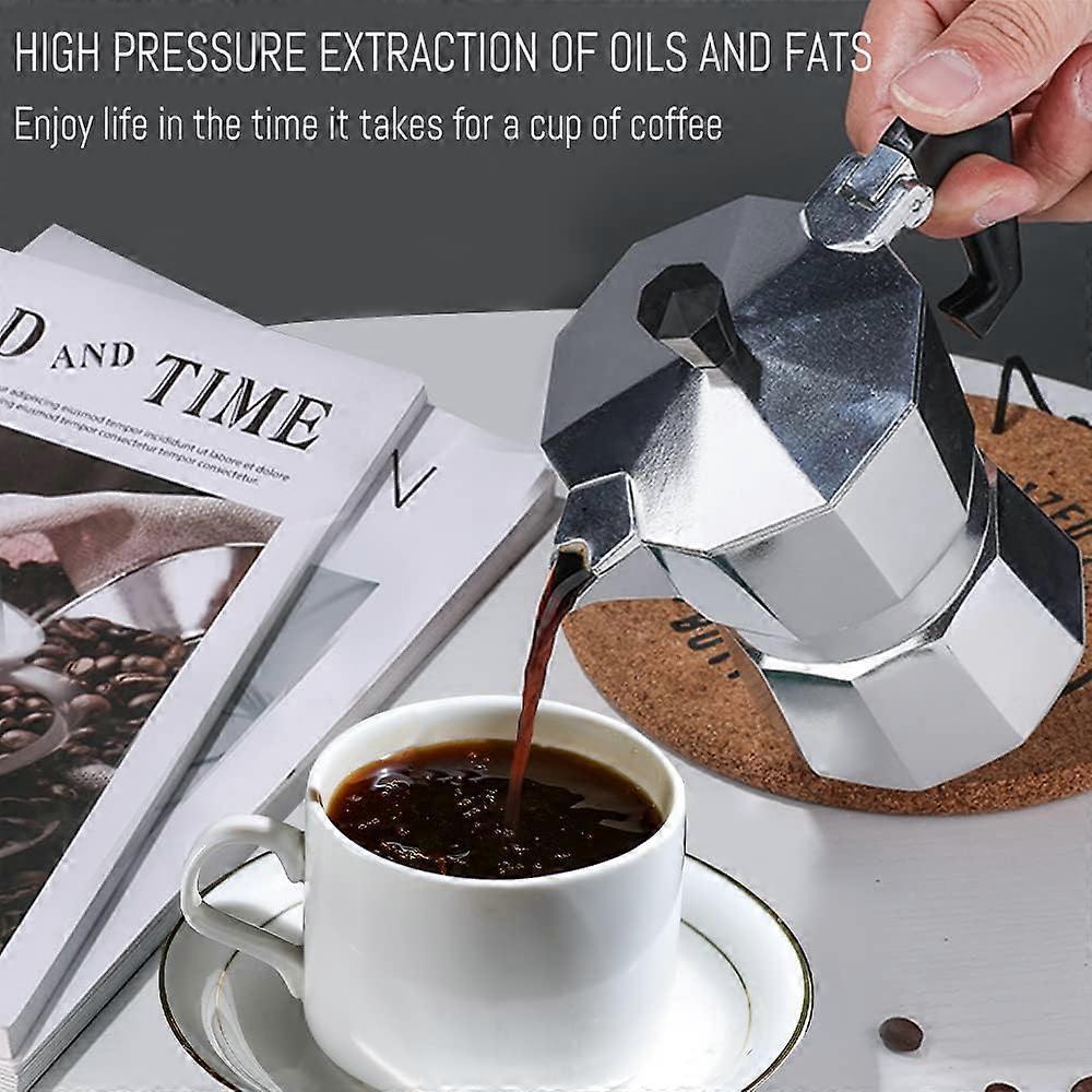 Italian Moka Pot Coffee Maker 6 Cup Classic Espresso Stovetop Coffee Maker
