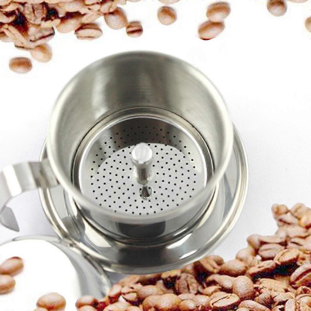 Vietnamese Coffee Filter Maker Press Stainless Steel Drip Cup Brewer