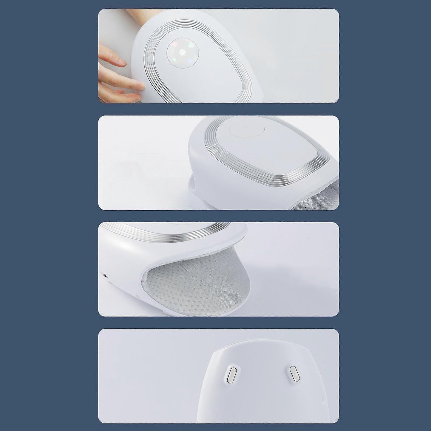 Rechargeable Acupoint Hand Massager with Vibration for Palm Massage