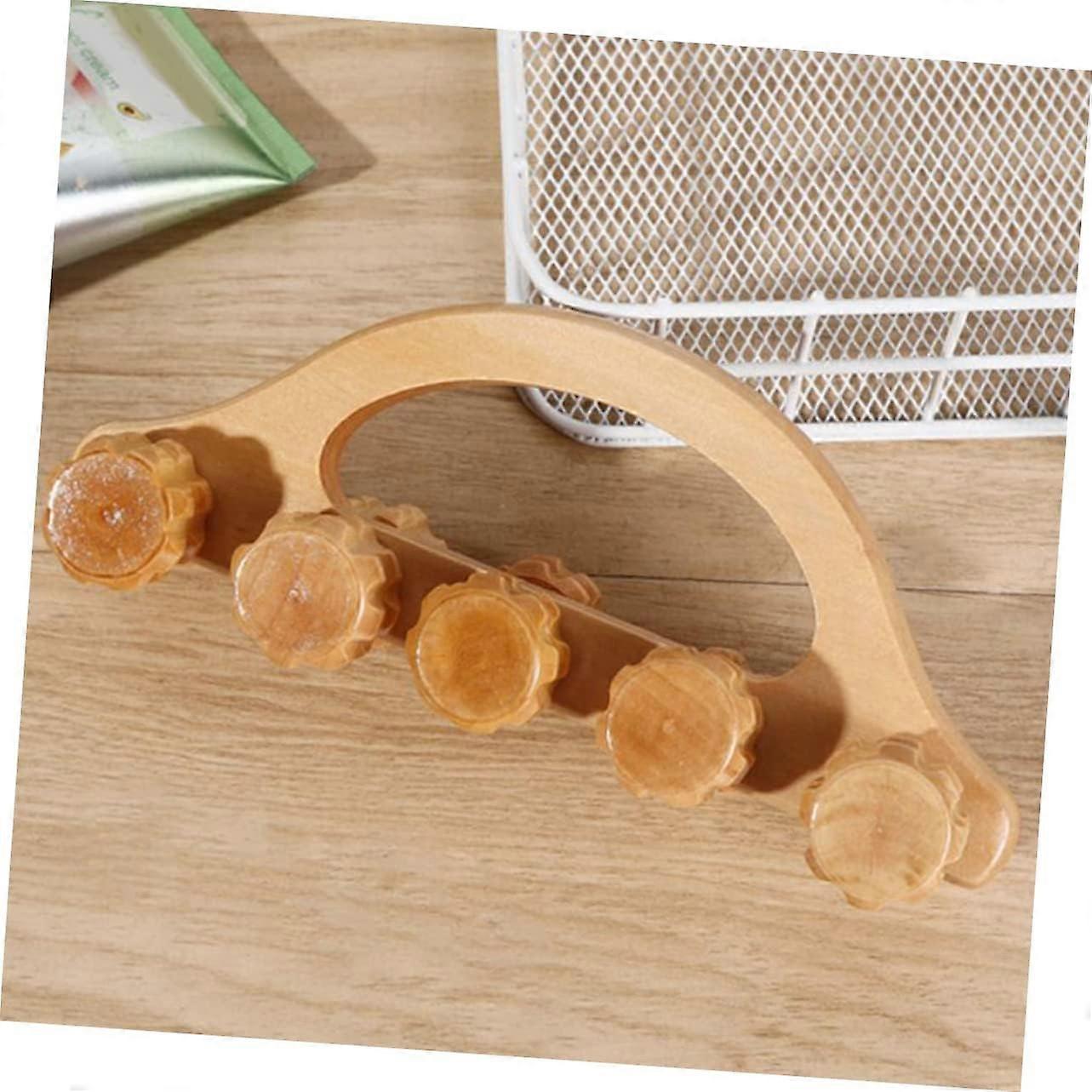 Wooden Ball Hand & Back Massager Tool for Muscle Relaxation