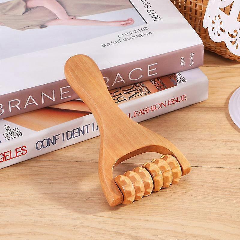 Wooden Roller Massager for Neck Shoulder Leg & Foot Massage
