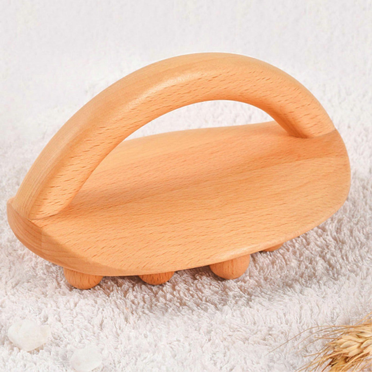 Wooden Body Massage Brush with Beads, Muscle Relaxation Meridian Guasha Tool