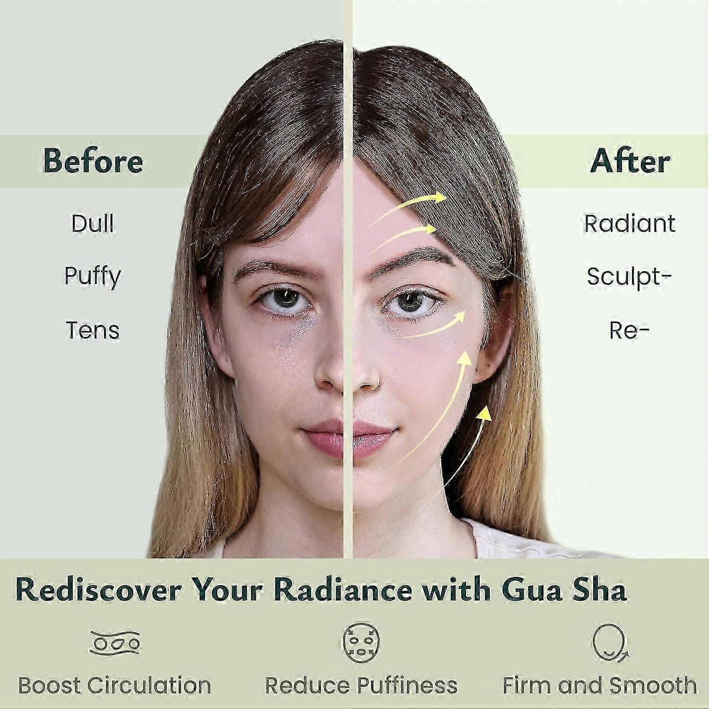 New Guasha Massage Set, 4pcs Gua Sha Facial Scraping Tools for SPA Use