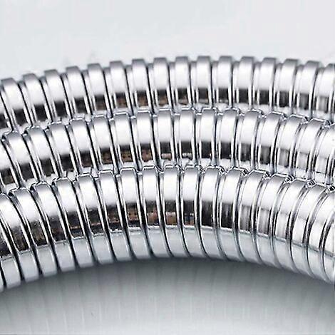 Long Stainless Steel Shower Hose, Chrome Finish, Durable Shower Pipe