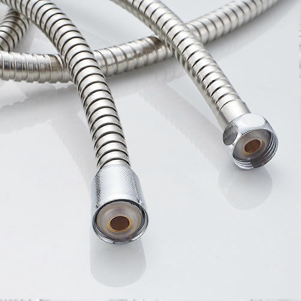 Stainless Steel Replacement Shower Hose, Double Buckle 200cm Shower Tube