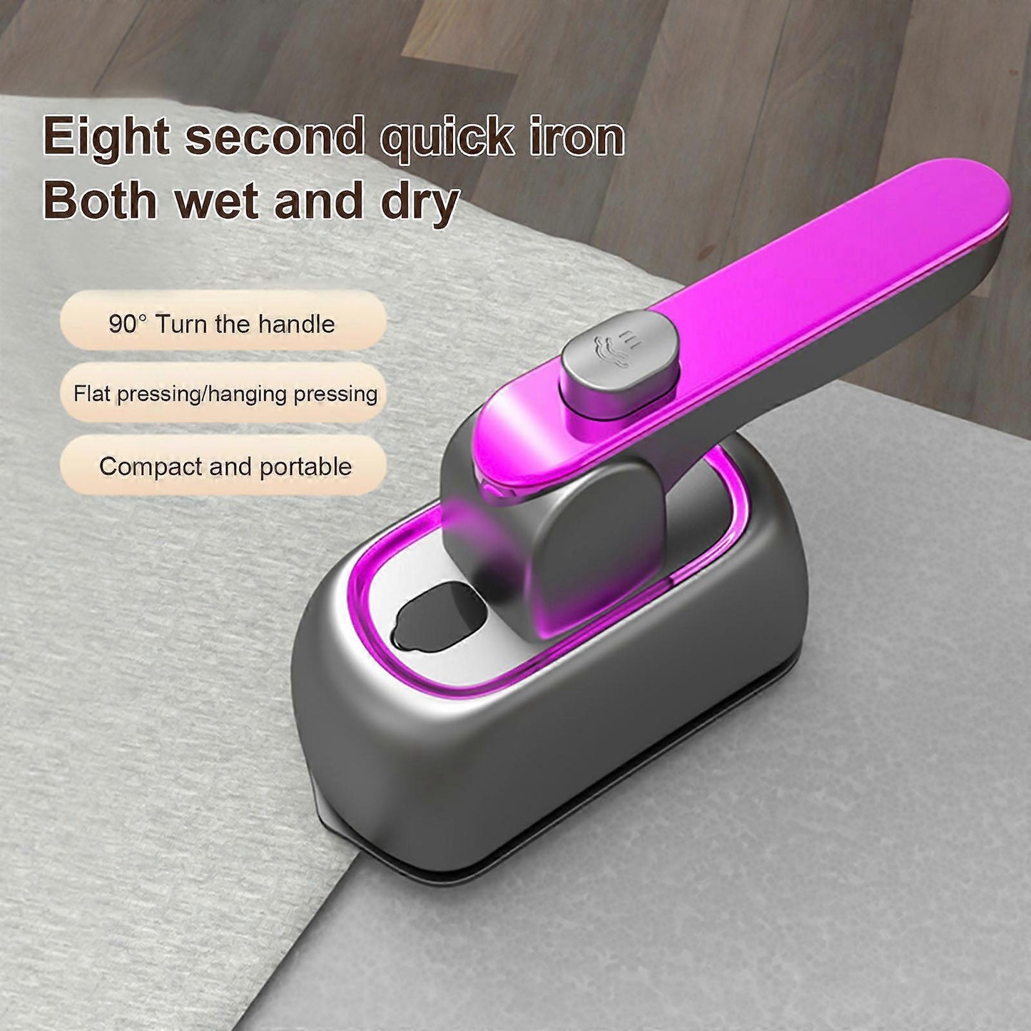 Rotatable Handheld Steamer Iron for Clothes Portable Travel Garment Iron