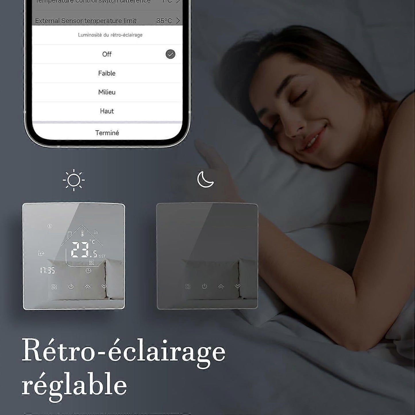 Smart Thermostat Room Heating WiFi Wall Mounted Temperature Controller for Home