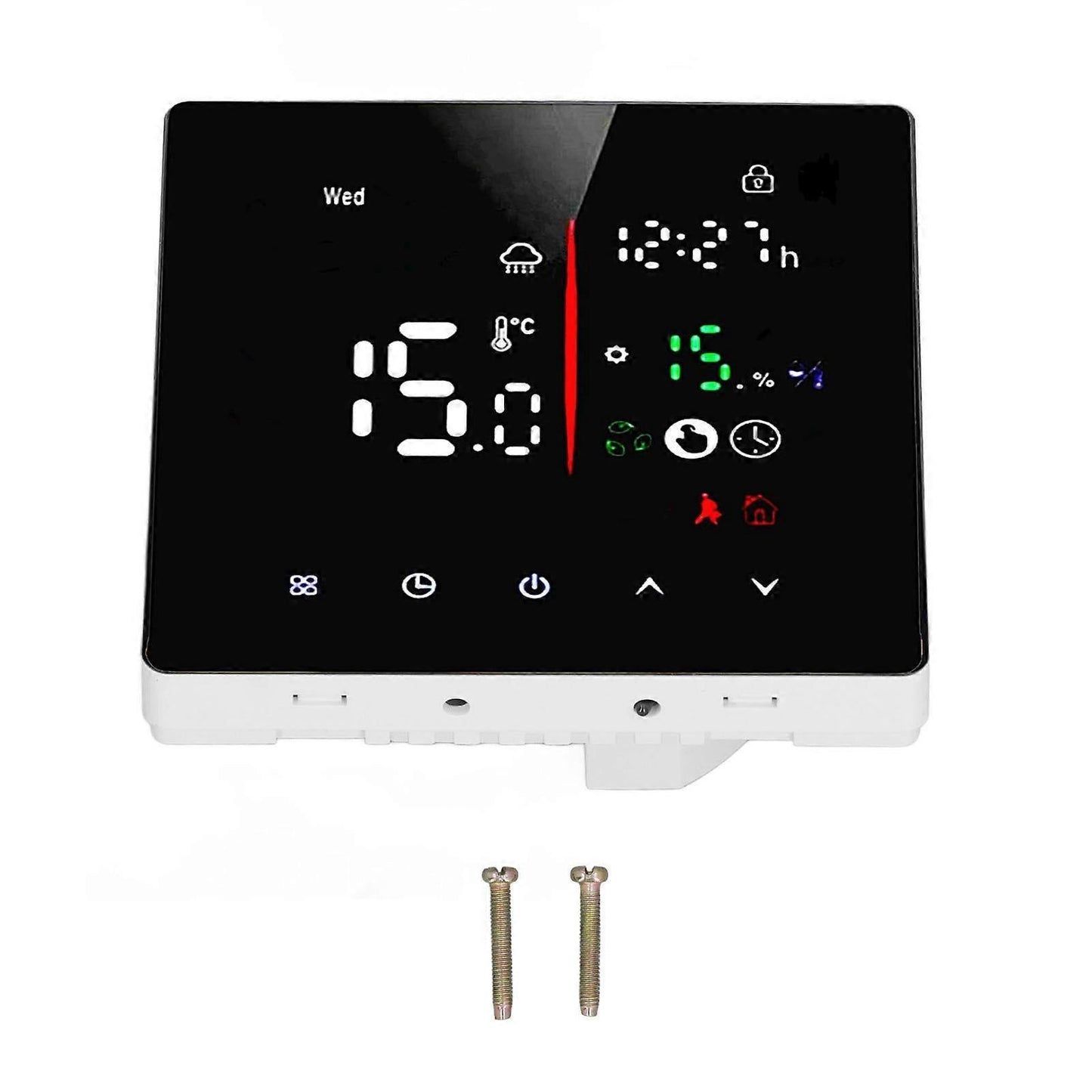 Touch Screen Wall Thermostat Temperature Controller for Water Floor Heating AC90-240V