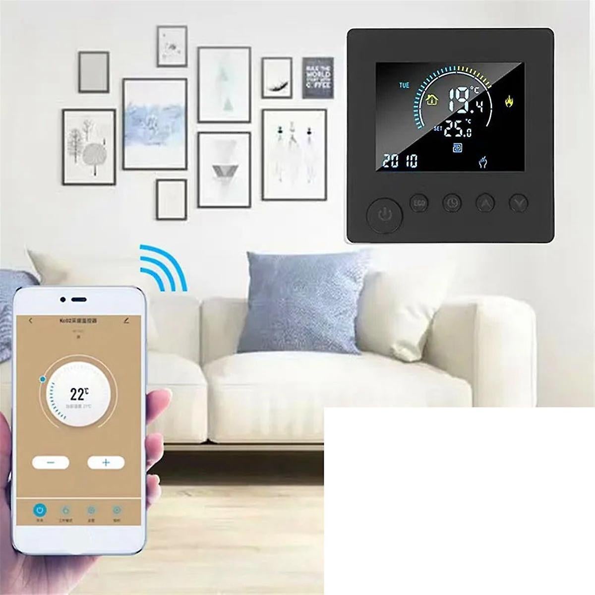 WiFi Smart Thermostat Electric Floor Heating Water & Gas Boiler Temperature Controller