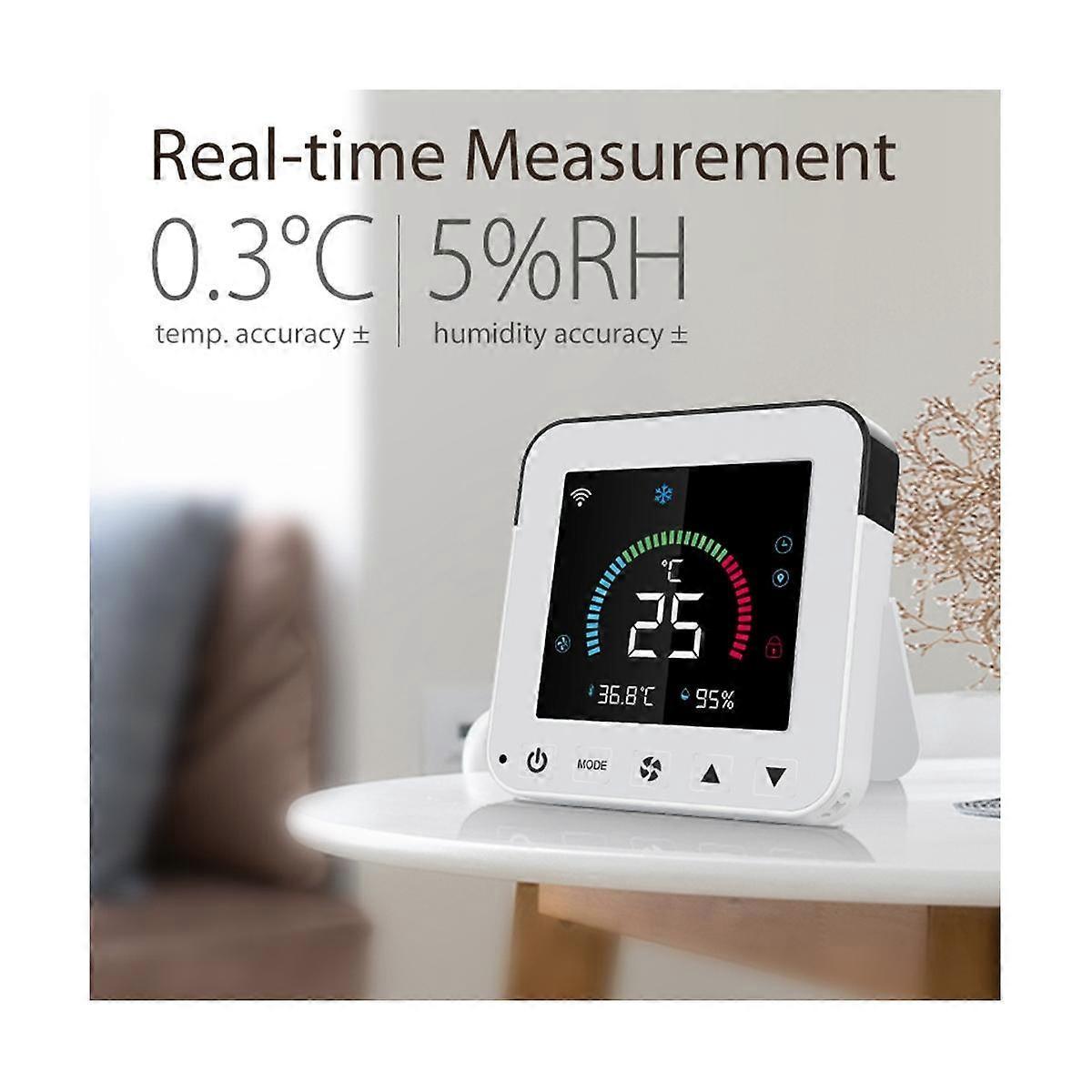 Smart Life WiFi Thermostat DC5V Air Conditioner IR Remote Control Timer Temperature Sensor