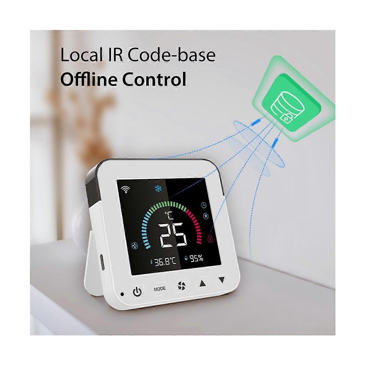 Smart Life WiFi Thermostat DC5V Air Conditioner IR Remote Control Timer Temperature Sensor