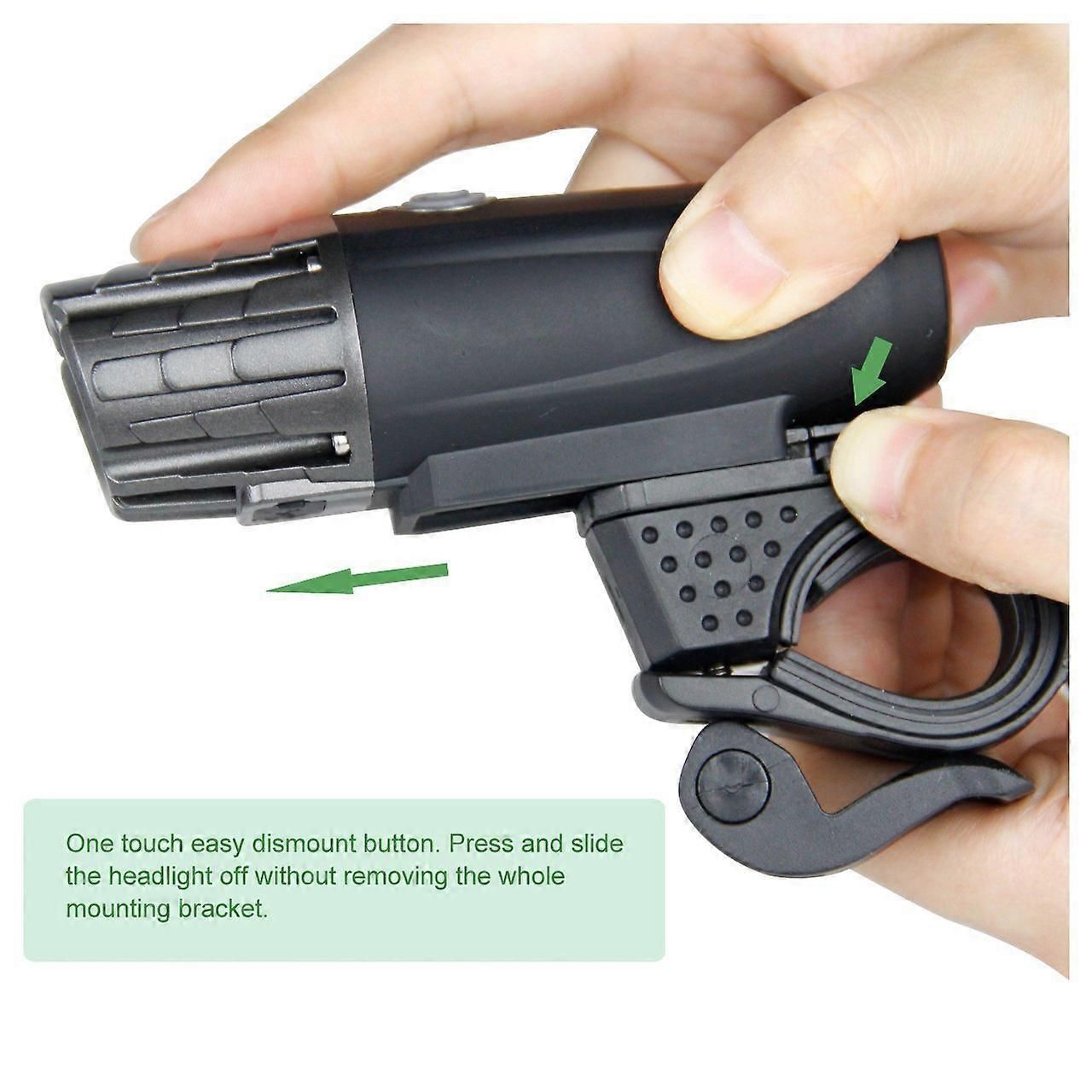 USB Rechargeable Front & Rear Bike Lights - Waterproof, 4 Lighting Modes